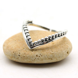 Bague de pied fine argent -...