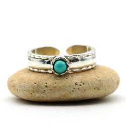 Bague d'orteil turquoise en...