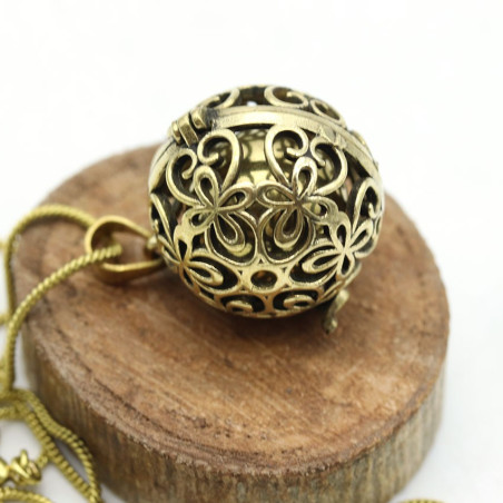 bola motif fleur - Mosaik bijoux indiens