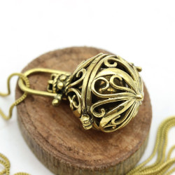 pendentif bola en laiton -...