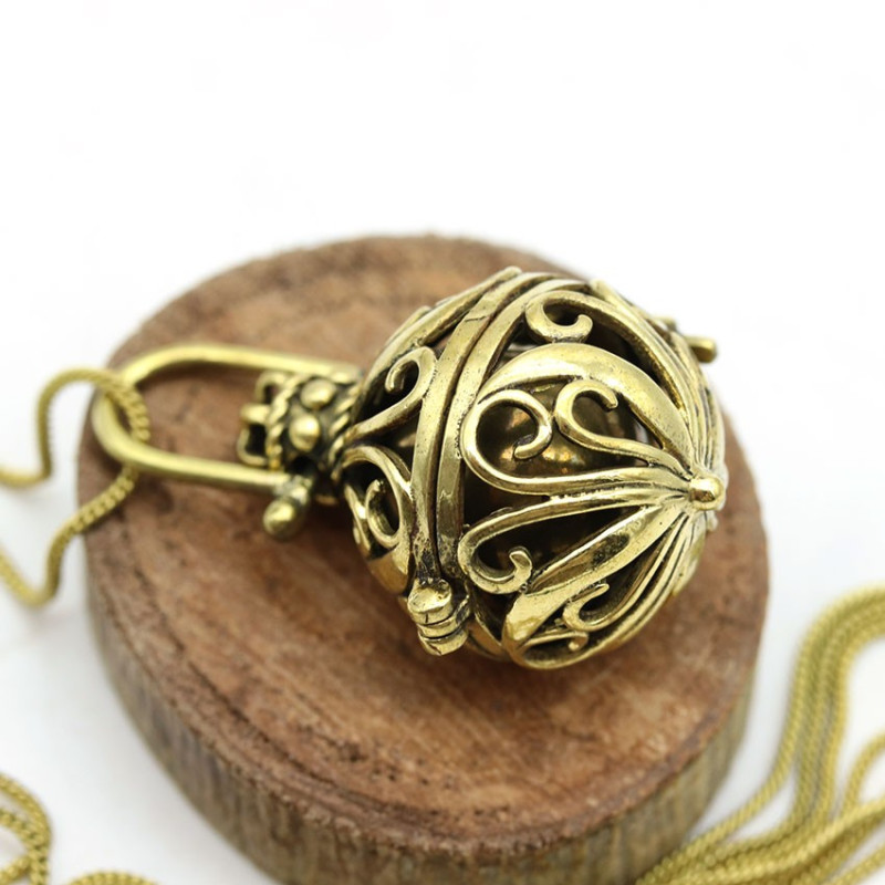 pendentif bola en laiton - Mosaik bijoux indiens pendentif bola en laiton - Mosaik bijoux indiens
