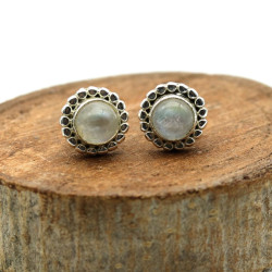 Puce d'oreille argent...