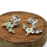 Puce d'oreille argent péridot - Mosaik bijoux indiens