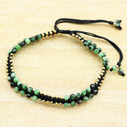 Bracelet macramé et pierres...