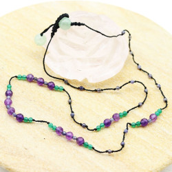 Collier pierres vertes et...