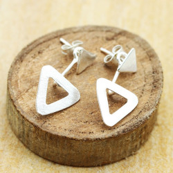 boucle d'oreille triangle -...