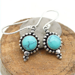boucle d'oreille turquoise...