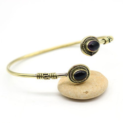 Bracelet jonc doré pierre...