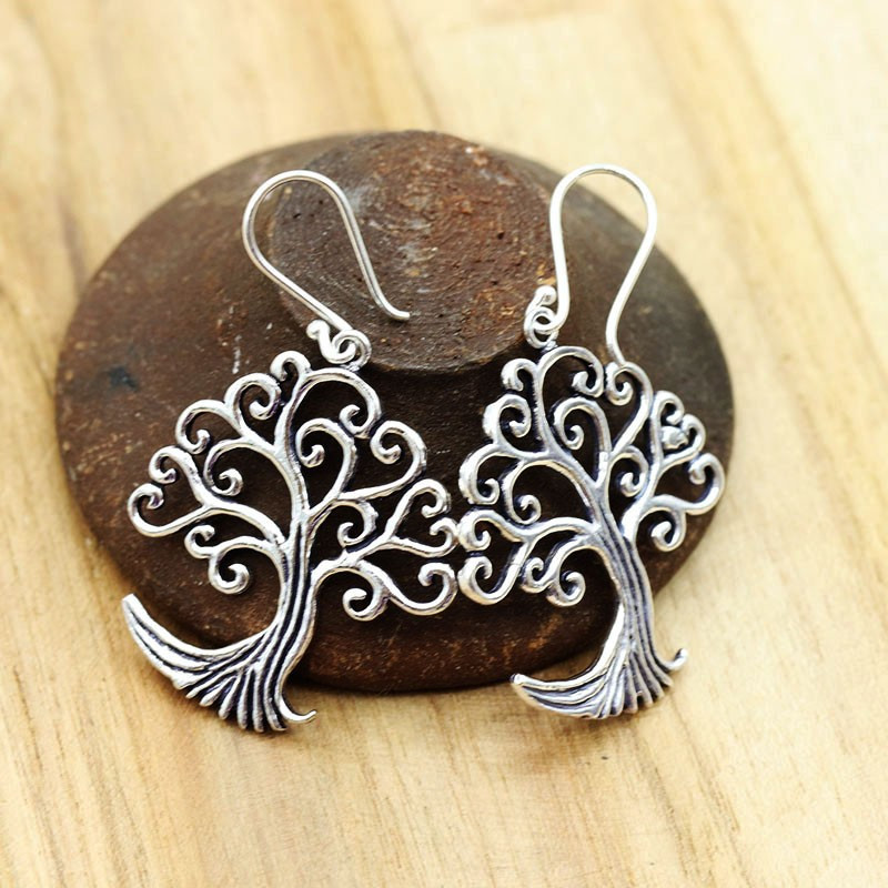 boucle d'oreille arbre de vie - Mosaik bijoux indiens boucle d'oreille arbre de vie - Mosaik bijoux indiens