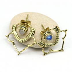 boucle d'oreille lotus -...