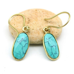 boucle d'oreille laiton et...
