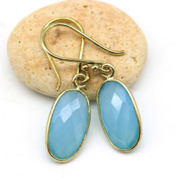 boucle d'oreille calcedoine...