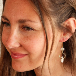 Boucle d'oreille pierre de...