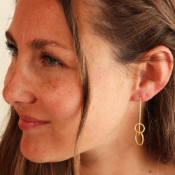 Boucle d'oreille laiton...