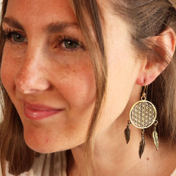 Boucle d'oreille fleur de...