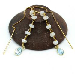 boucle d'oreille pierre de...