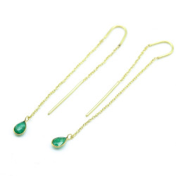 boucle d'oreille chaine -...