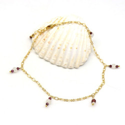 Chaine de pied pierres -...