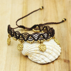 chaine de pied macramé -...