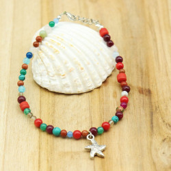Chaine cheville perles...