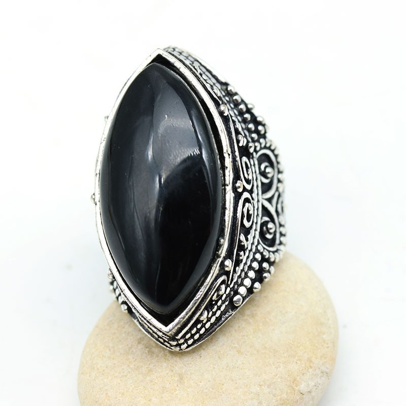 Grosse bague bohème travaillée - Mosaik bijoux indiens