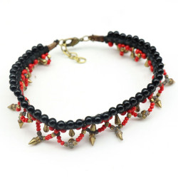 Chaine de pied large perles...