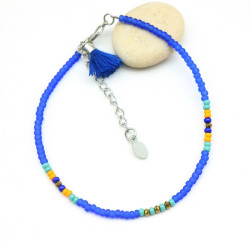 bracelet cheville à pompon...