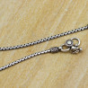 Chaine cheville argent maille plate Mosaik Bijoux Indiens - 2