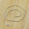 chaine cheville argent boules - Mosaik bijoux indiens