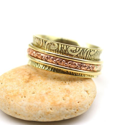Bague ethnique laiton...
