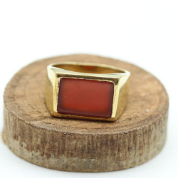 Bague laiton dorée pierre...