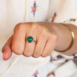 Bague réglable fine laiton...
