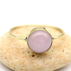 Bague laiton doré pierre...