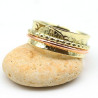 Bague dorée anti-stress laiton - Mosaik bijoux indiens