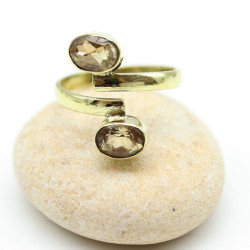 Bague dorée en laiton -...