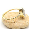 Bague laiton dorée bohème - Mosaik bijoux indiens