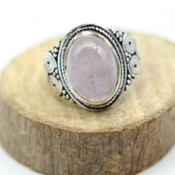 Bague fantaisie quartz rose...