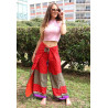 Pantalon fluide rouge - Mosaik bijoux indiens
