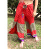 Pantalon bohème rouge - Mosaik bijoux indiens