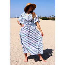 robe kaftan blanche et...