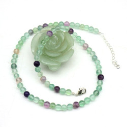 collier fluorite - Mosaik...