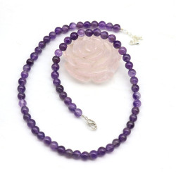 collier améthyste 6mm -...