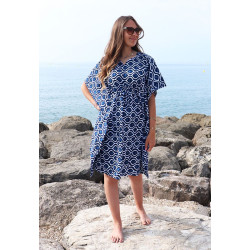 Robe bohème bleue - Mosaik...