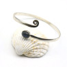 Bracelet de bras argenté labradorite - Mosaik bijoux indiens