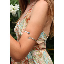 bracelet de bras argenté -...