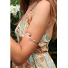 bracelet de bras argenté - Mosaik bijoux indiens