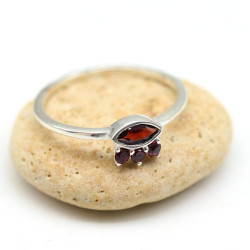 bague grenat pierres...