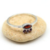 bague grenat pierres taillées - Mosaik bijoux indiens