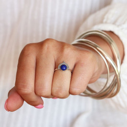 Bague lapis lazuli en...