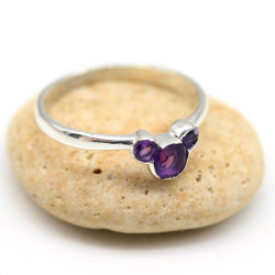 bague argent améthyste...